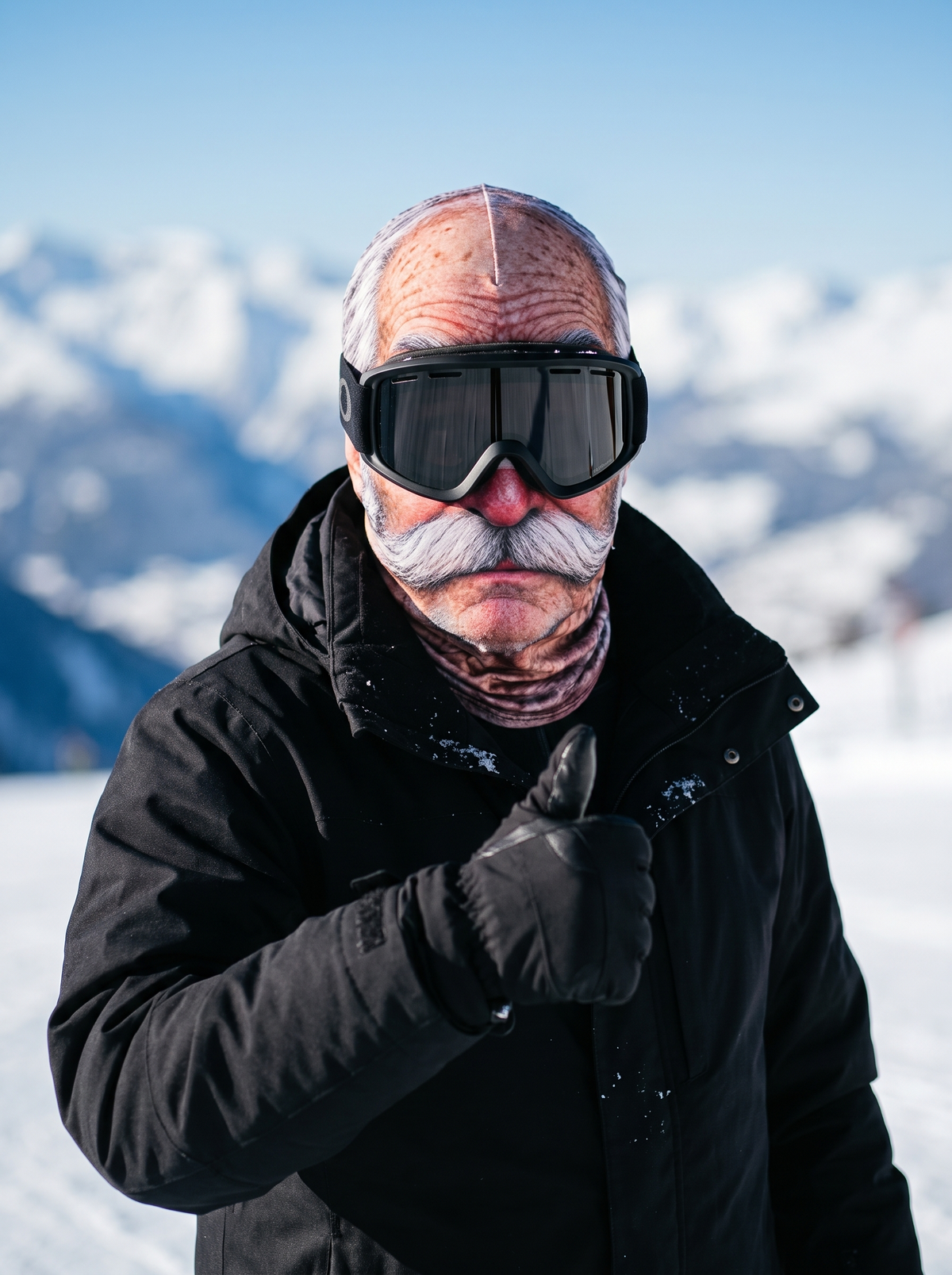 Wrinkleface Ski Mask